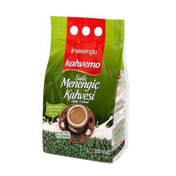 Turkish Instant Pistachio Coffee Sachets Sekeroglu 14g X 20