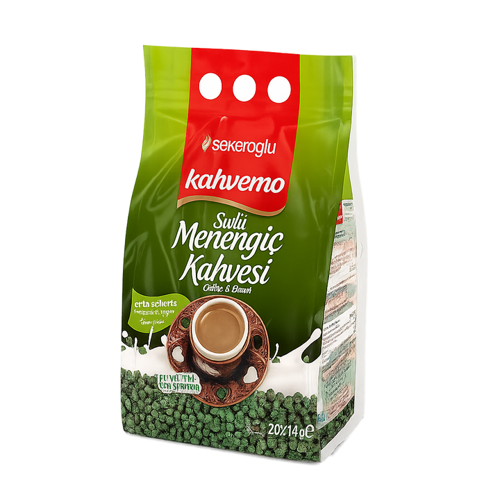 Turkish Instant Pistachio Coffee Sachets Sekeroglu 14g X 20