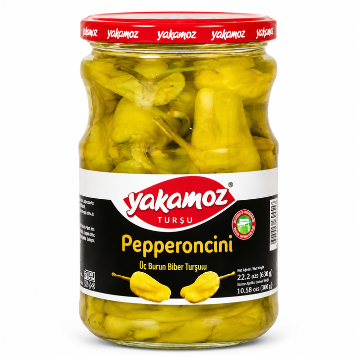 Turkish Pickled Pepperoncini Peppers in Vinegar Yakamoz 630g
