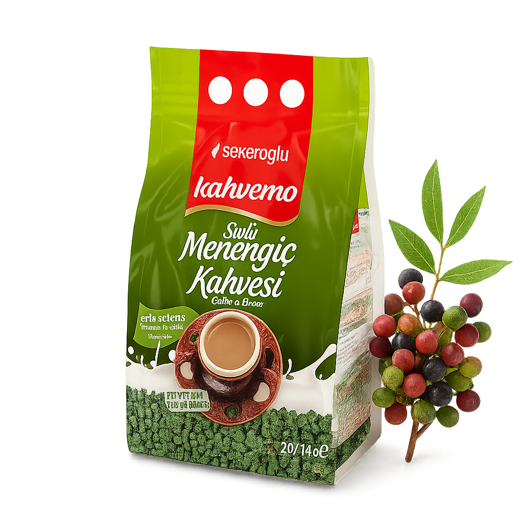 Turkish Instant Pistachio Coffee Sachets Sekeroglu 14g X 20-1