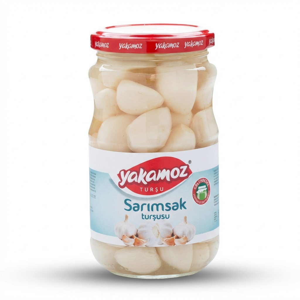 Turkish Pickled Garlic Yakamoz 360g | buy pickled garlic in vinegar ...