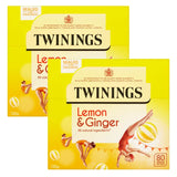 Twinings Lemon and Ginger Tea Bags 2 x 80 Pack