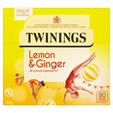 Twinings Lemon and Ginger Tea Bags X 80 Pack