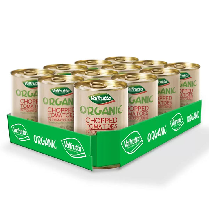 Valfrutta Organic Chopped Tomatoes 400g X 12