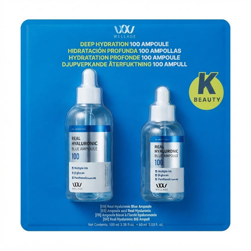 Wellage Real Hyaluronic Blue Ampoule 100ml+60ml-1