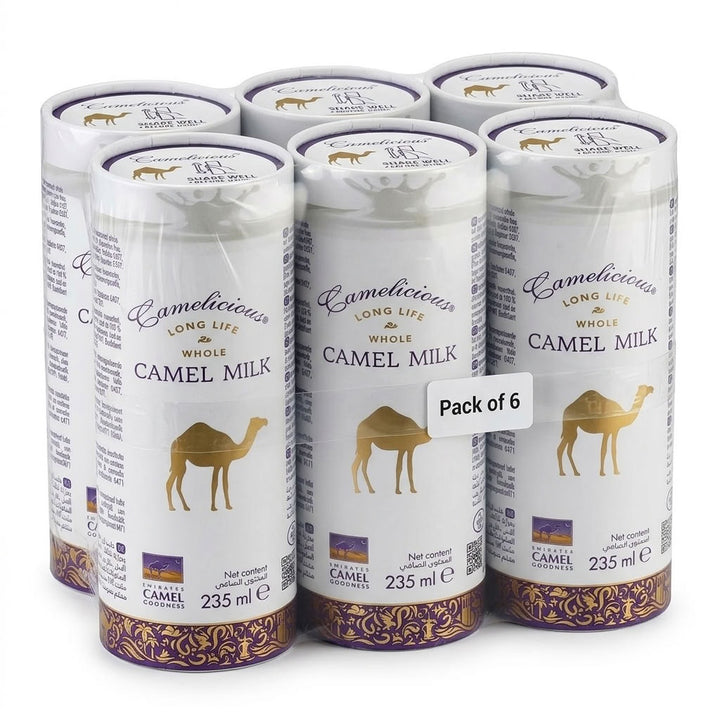 Whole Camel Milk Long Life Camelicious 235ml X 6