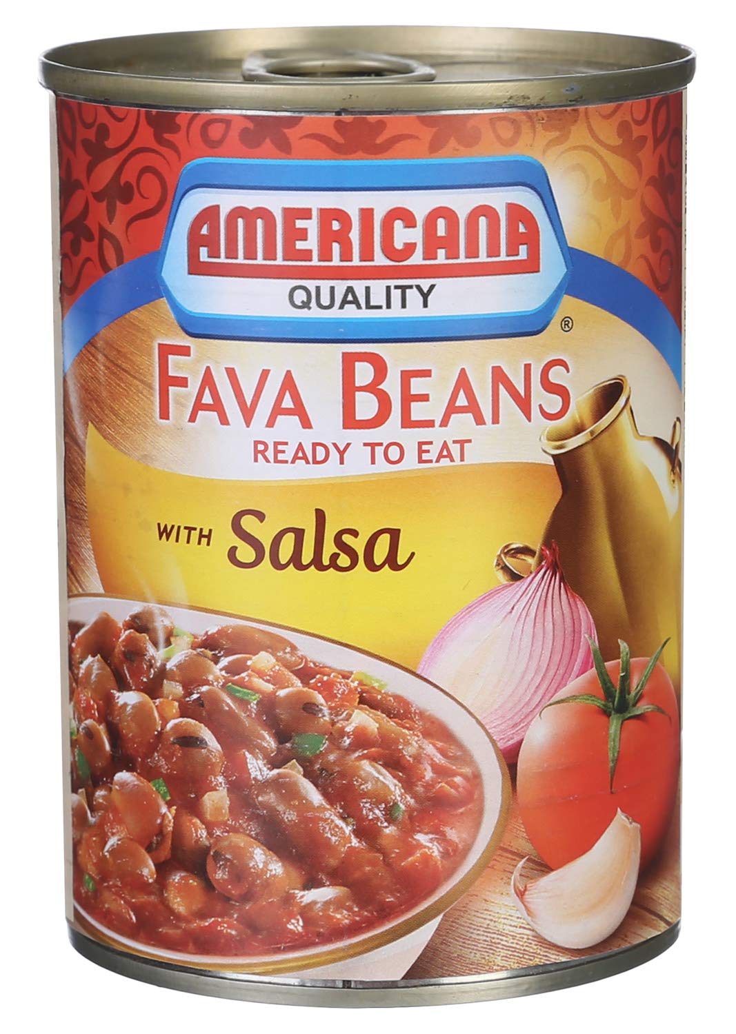 Americana Quality Fava Beans with Salsa 400g X 12