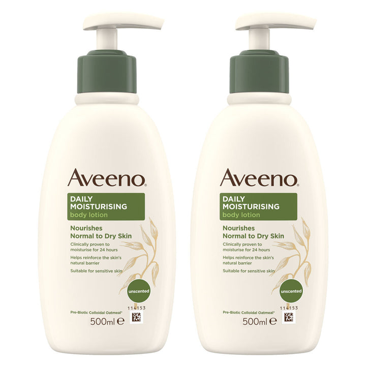 Aveeno Daily Moisturising Lotion 2 X 500ml 
