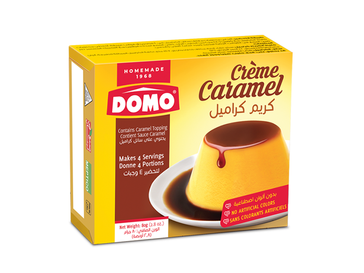 DOMO Creme Caramel 80g X 12