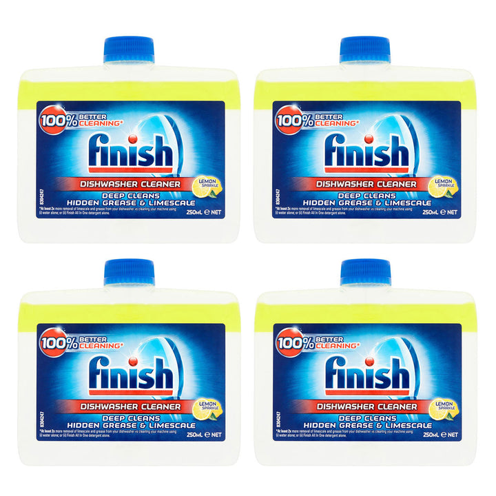 Finish Lemon Sparkle Dishwasher Cleaner 4 x 250 ml