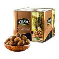 Fora Cracked Green Olives Kirik Zeytin 101-140 8kg