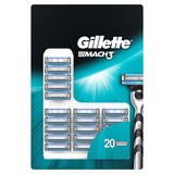 Gillette Mach3 Manual Razor Blades 20 Pack