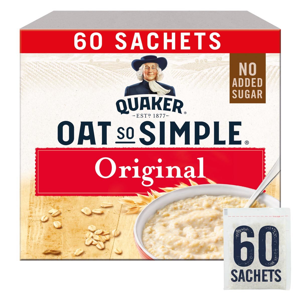 Quaker Oat So Simple Original 60 Sachets X 27g