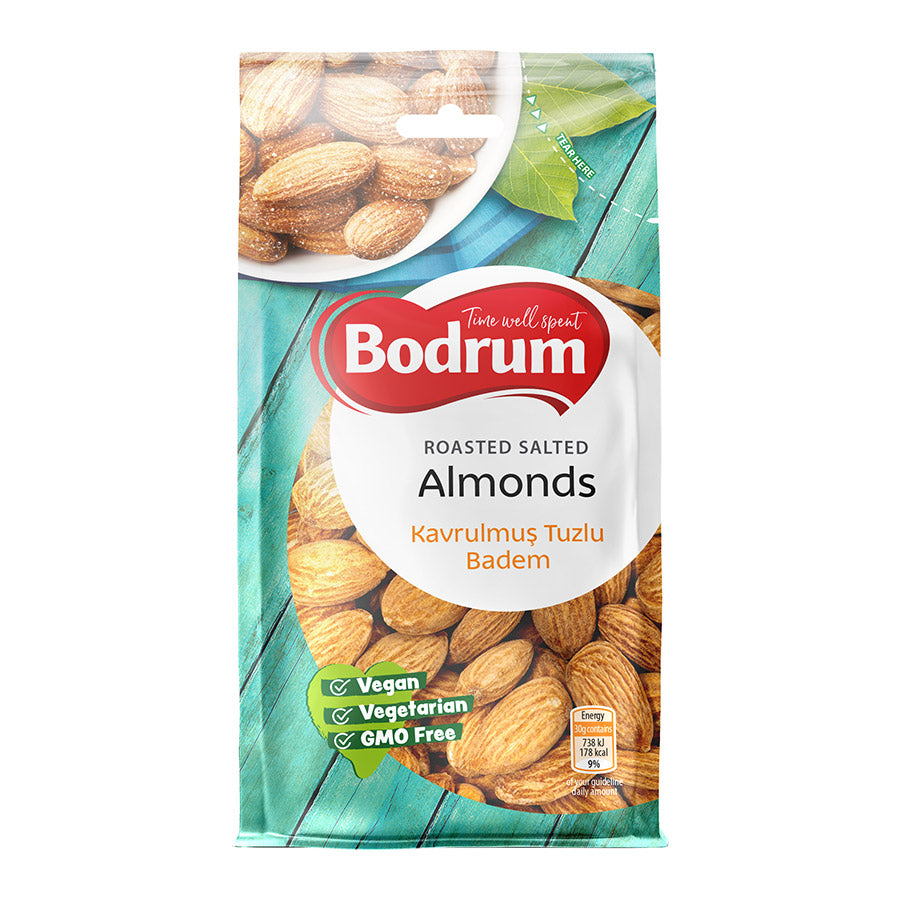 Roasted and Salted Almonds Bodrum 200g