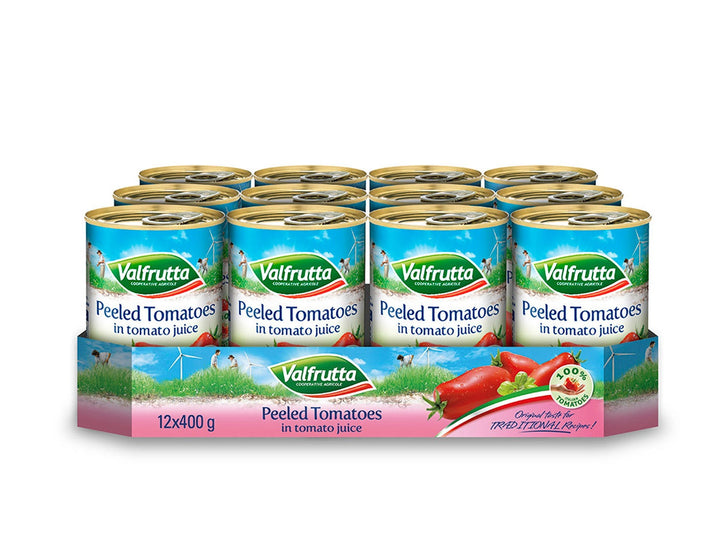 Valfrutta Italian Peeled Plum Tomatoes 12 x 400g
