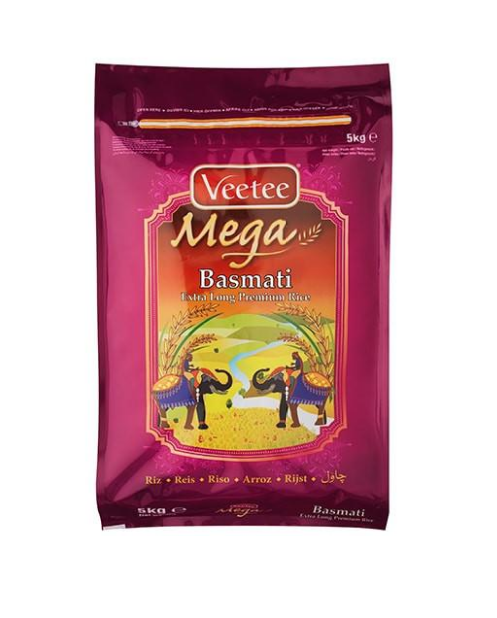 Veetee Mega Basmati Extra Long Premium Rice 5kg