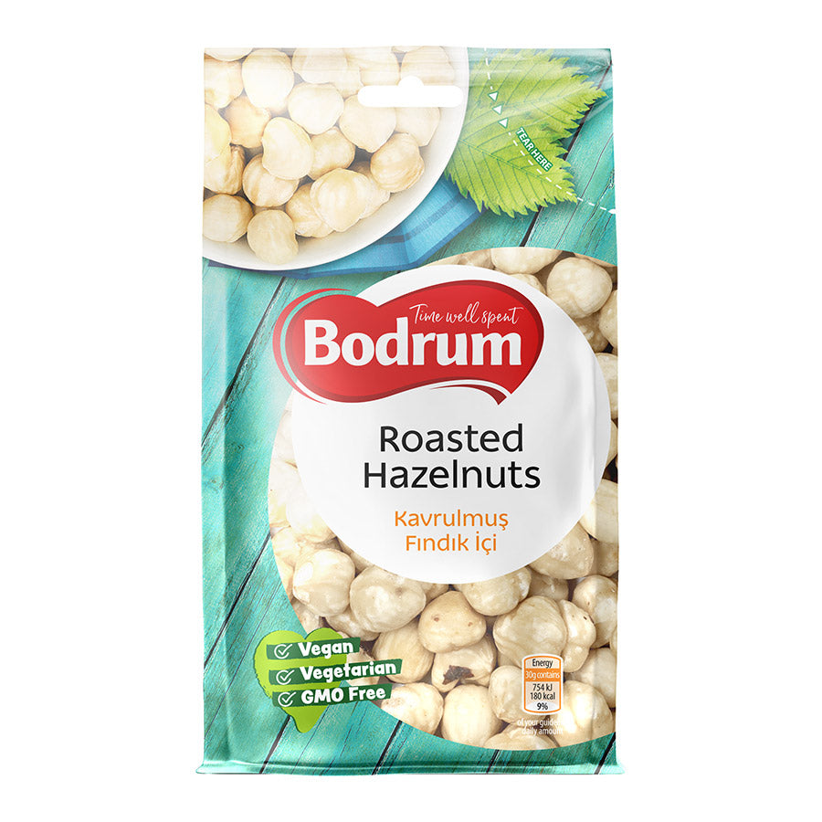 White Roasted Hazelnuts Bodrum 200g